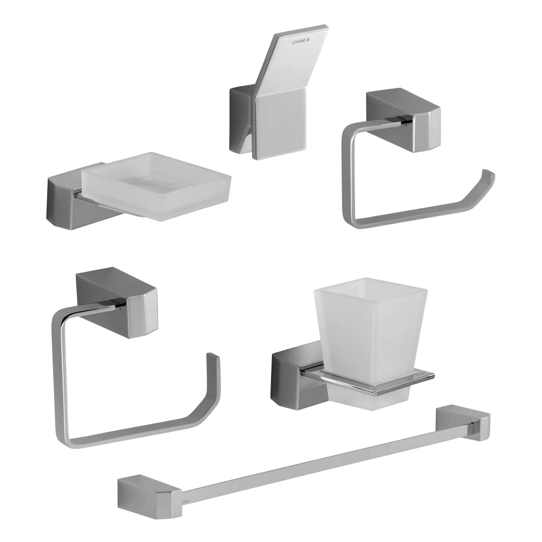 Juego de Accesorios para Baño QUADRO | Nova Casa | Pisos, Azulejos